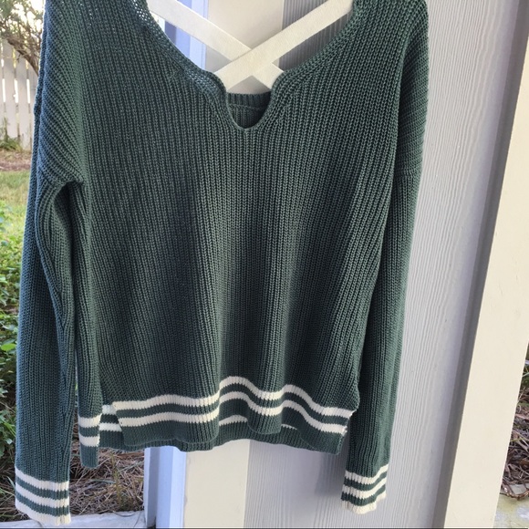 Pink Rose Sweaters - Pink Rose Green Slouchy Sweater/pullover Size M